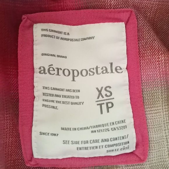 Aeropostale Heavyweight Flannel Parka Utility Military Drawstring Waist … - Picture 10 of 11